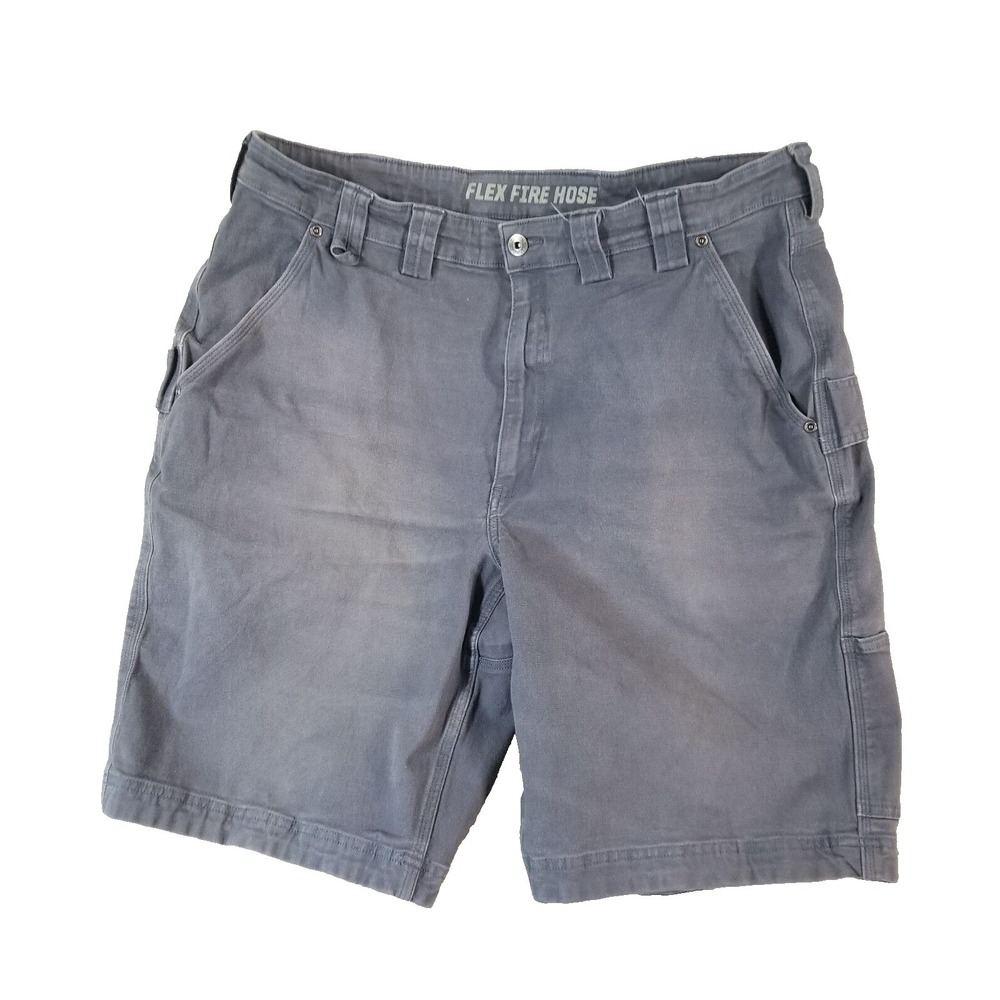 Duluth Trading Co shorts men's 40x10.5 Fire Hose Flex Gray outdoor hiking work